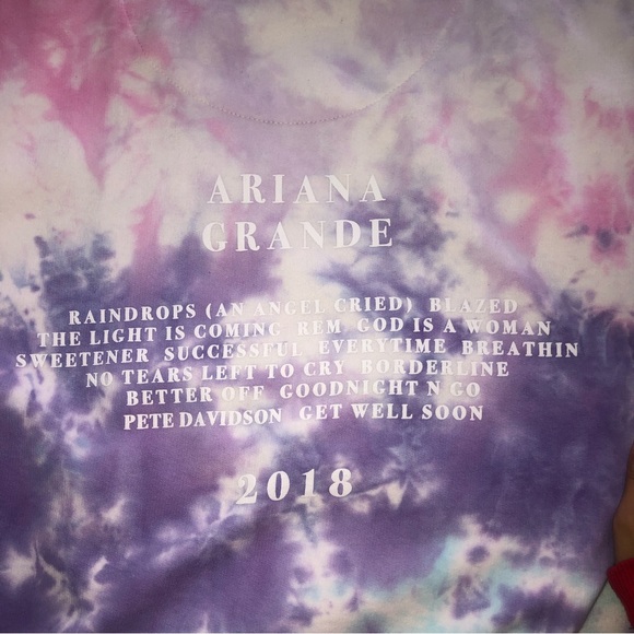 Tie-dye Ariana Grande “God Is A Woman” oversized crewneck - Picture 5 of 5
